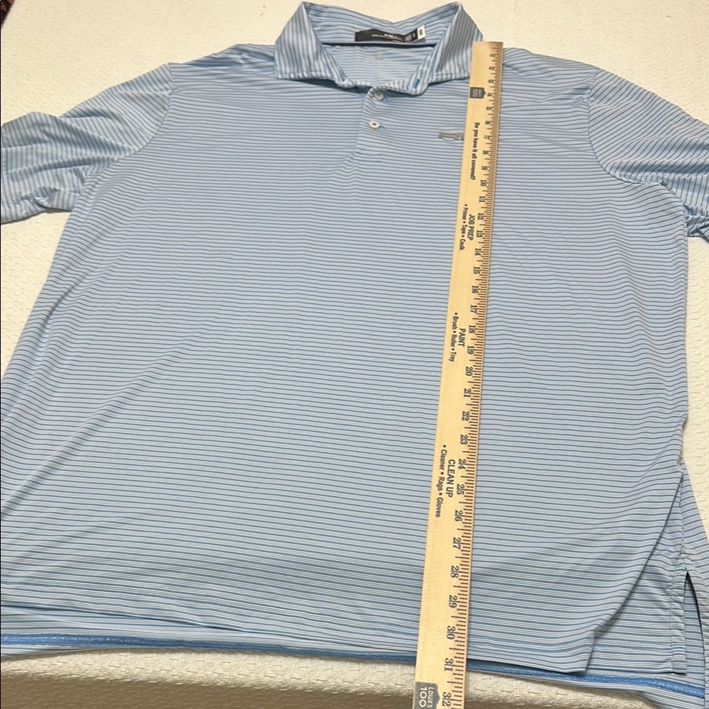 RLX Ralph Lauren Blue and White Polo Shirt - Picture 7 of 9